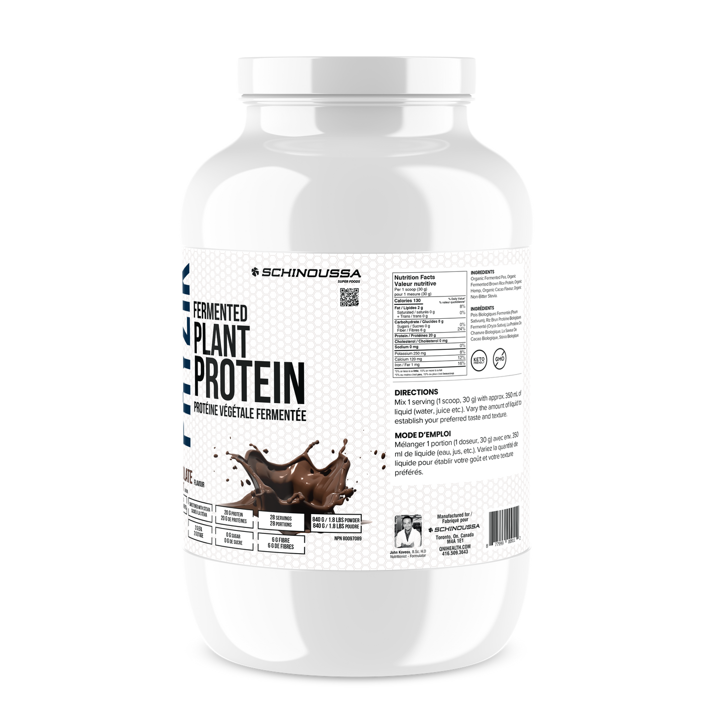 Fermented Chocolate Plant Protein 840G