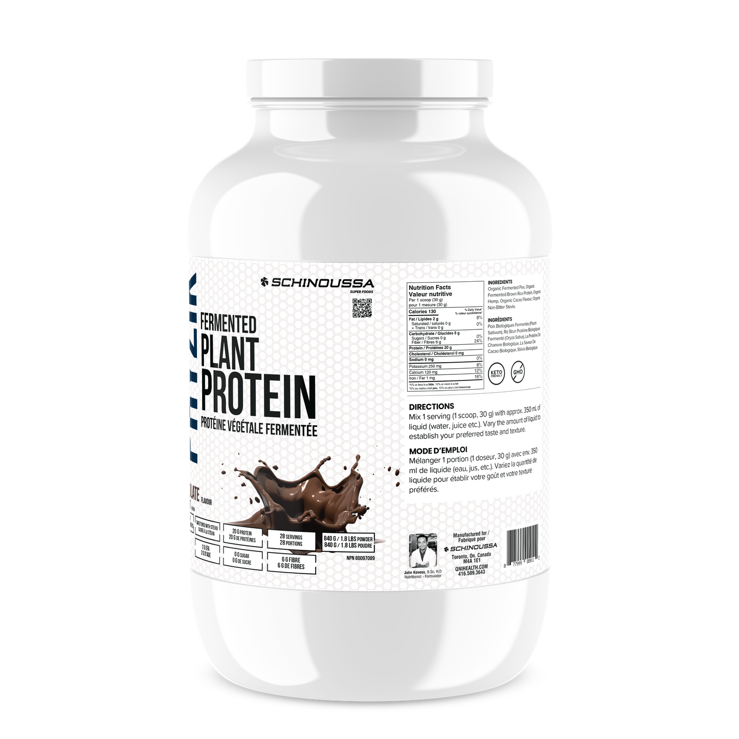 FERMENTED PLANT BASED PROTEIN CHOCOLATE - Schinoussa Superfoods