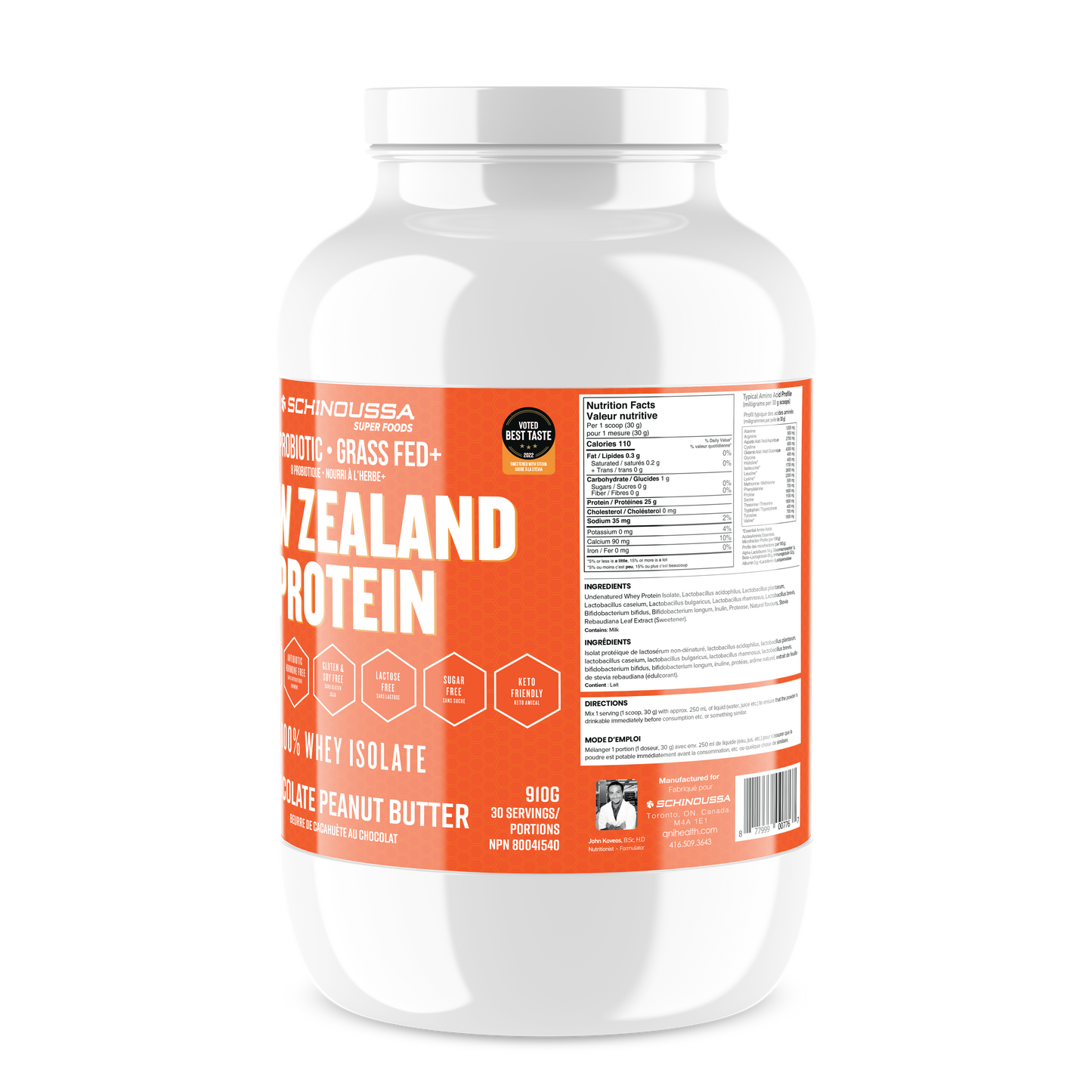 NEW ZEALAND PROBIOTIC WHEY ISO PEANUT BUTTER CHOCOLATE