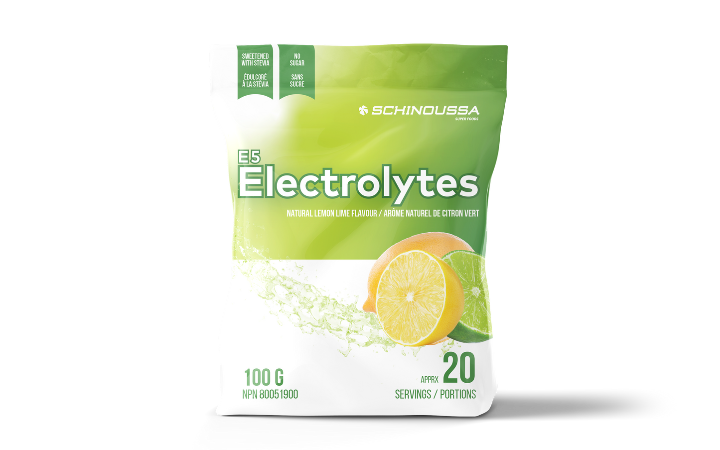 E5 ELECTROLYTE LEMON LIME - Schinoussa Superfoods