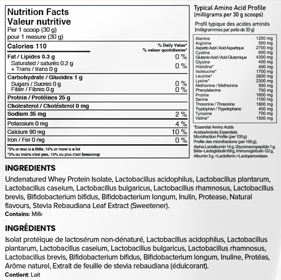 NEW ZEALAND PROBIOTIC WHEY ISOLATE PEANUT BUTTER CHOCOLATE PROTEIN POWDER