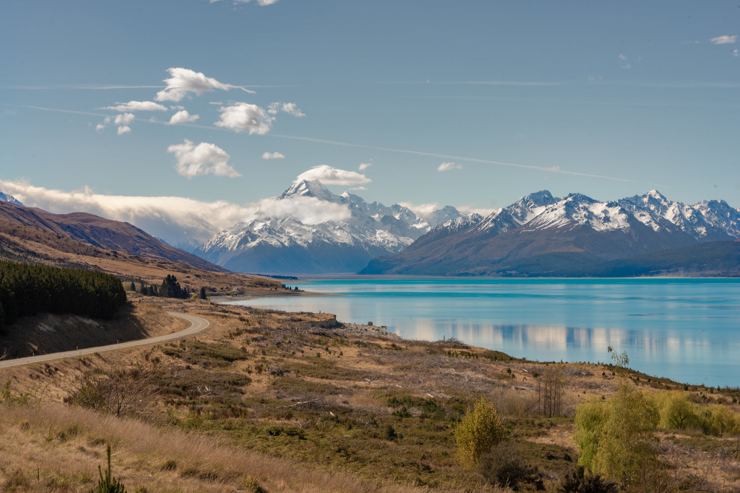 Alpine Lake In New Zealand