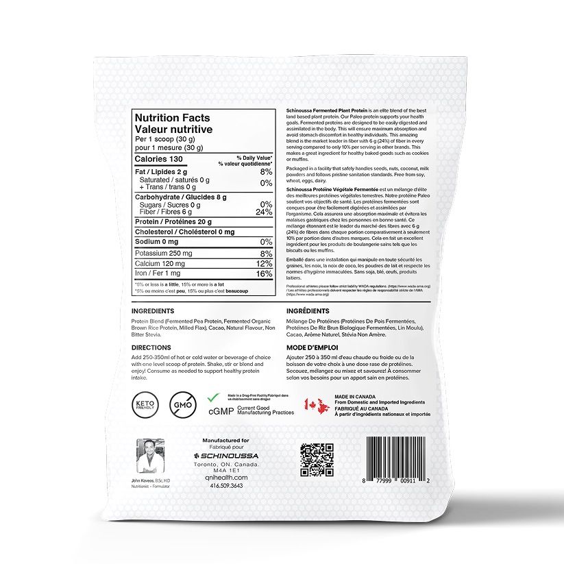 FERMENTED PLANT BASED PROTEIN CHOCOLATE