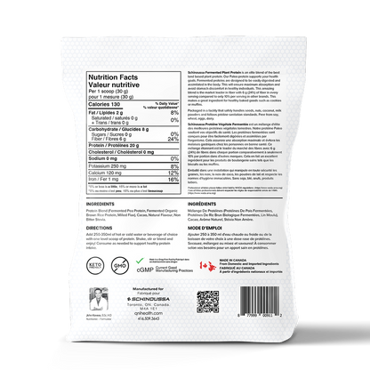 FERMENTED PLANT BASED PROTEIN CHOCOLATE