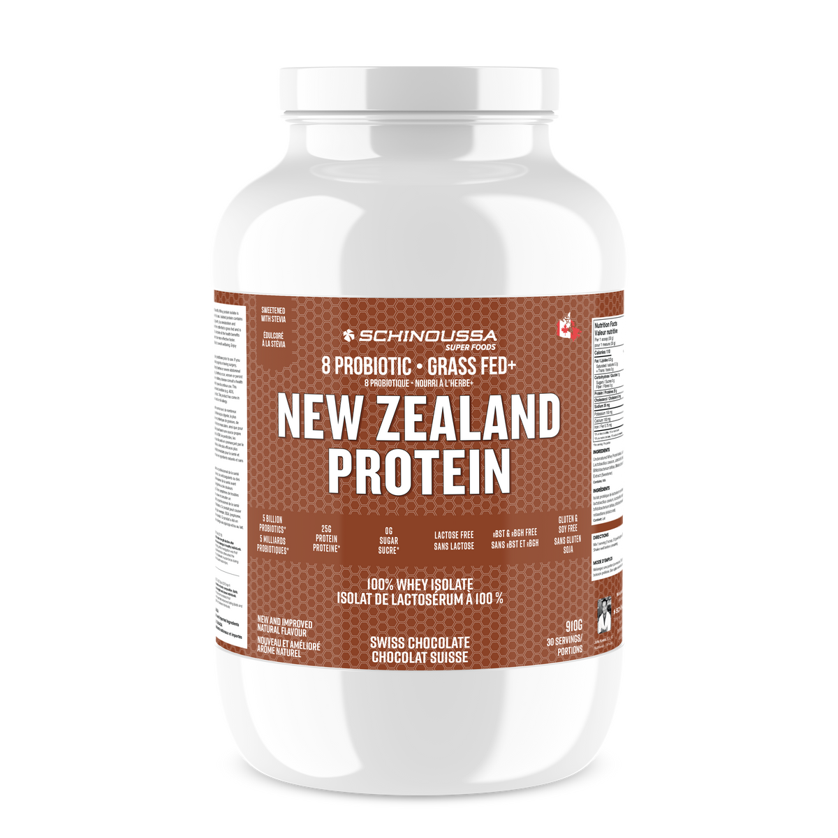 NEW ZEALAND PROBIOTIC WHEY ISOLATE CHOCOLATE PROTEIN POWDER
