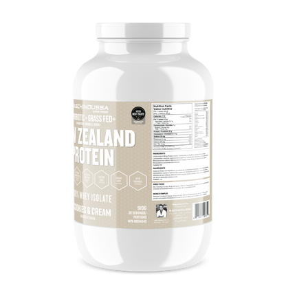 NEW ZEALAND PROBIOTIC WHEY ISO COOKIES & CREAM - Schinoussa Superfoods