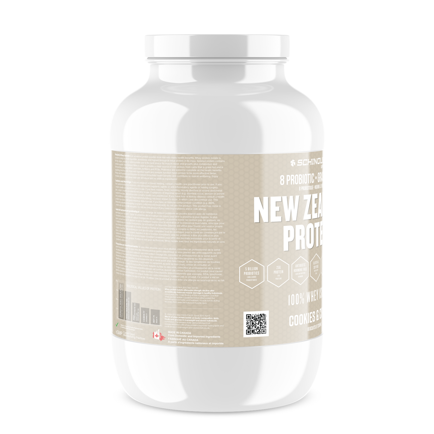 NEW ZEALAND PROBIOTIC WHEY ISOLATE COOKIES & CREAM PROTEIN POWDER