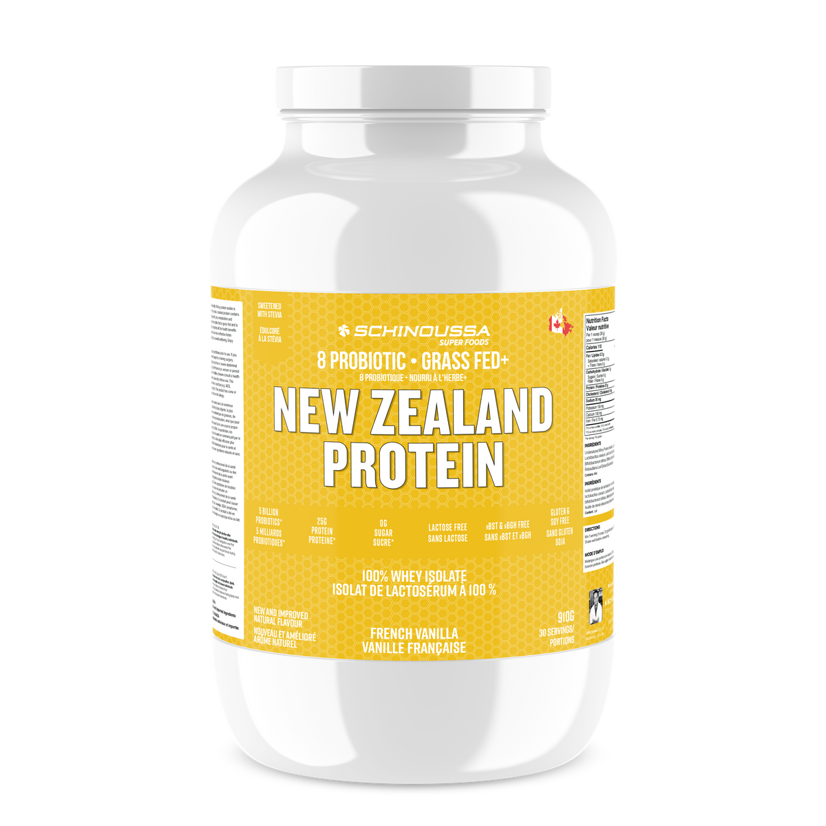 NEW ZEALAND VANILLA PROBIOTIC WHEY ISOLATE PROTEIN POWDER