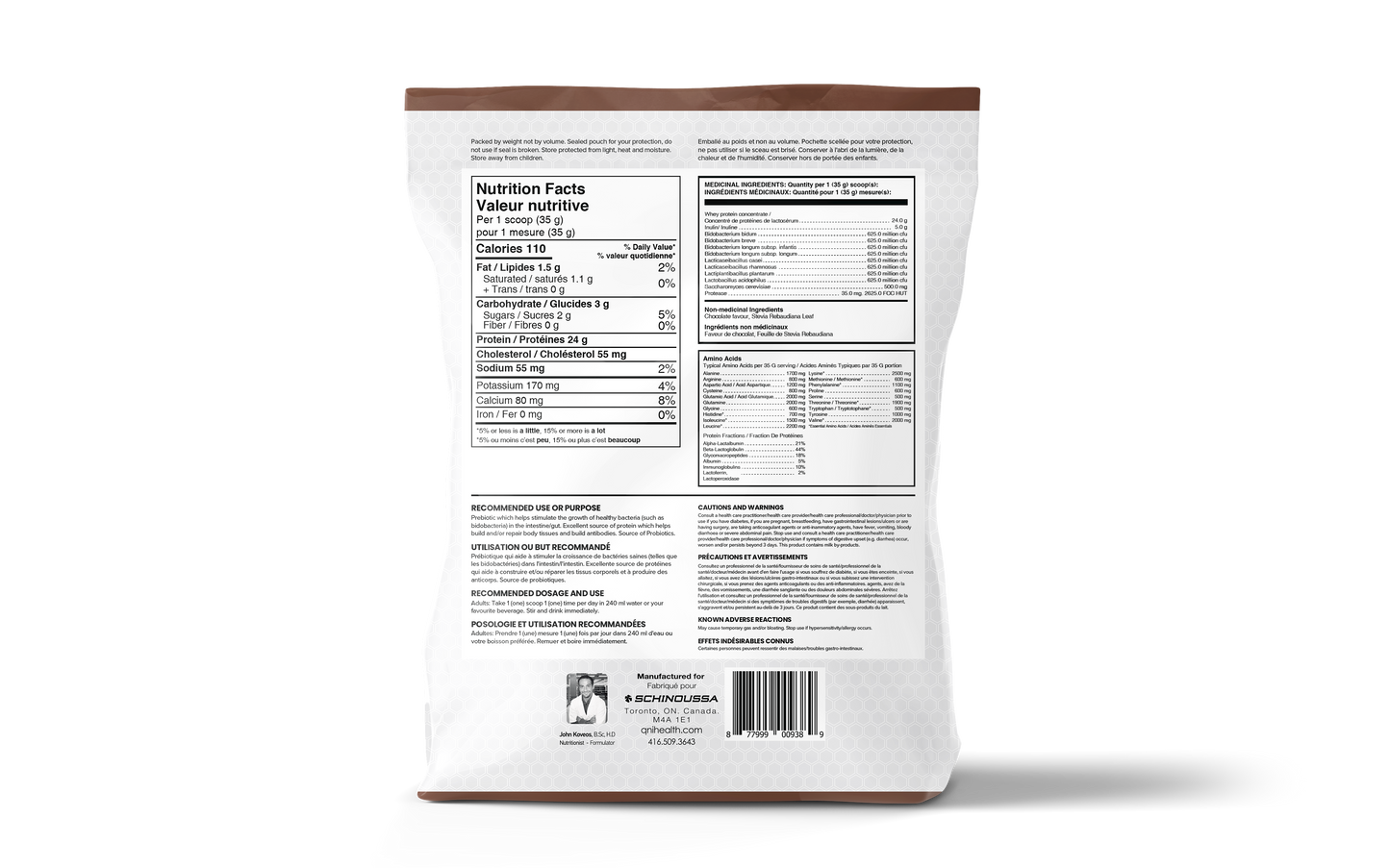 NEW ZEALAND PROBIOTIC CHOCOLATE WHEY CONCENTRATE PROTEIN POWDER