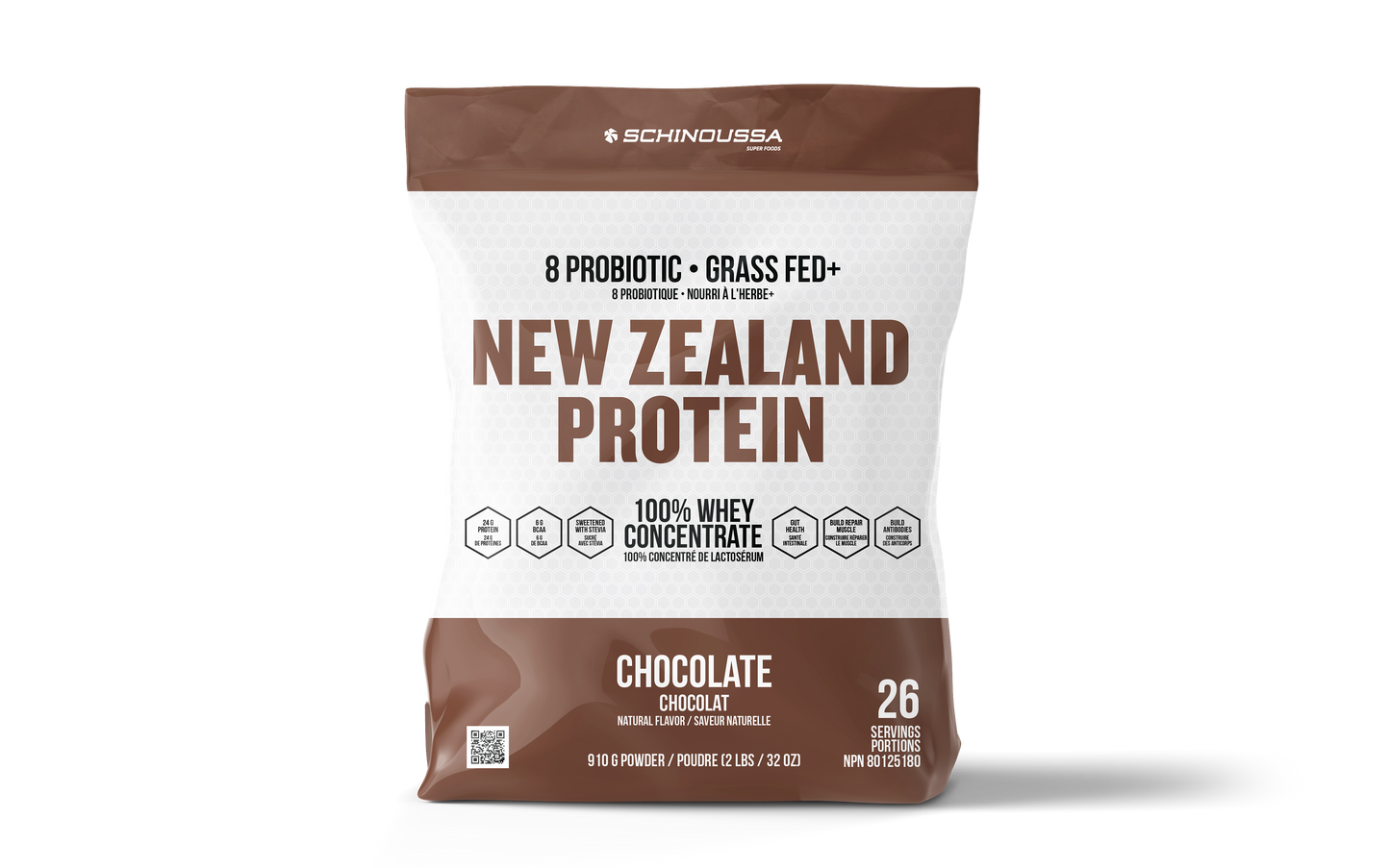 NEW ZEALAND PROBIOTIC CHOCOLATE WHEY CONCENTRATE PROTEIN POWDER