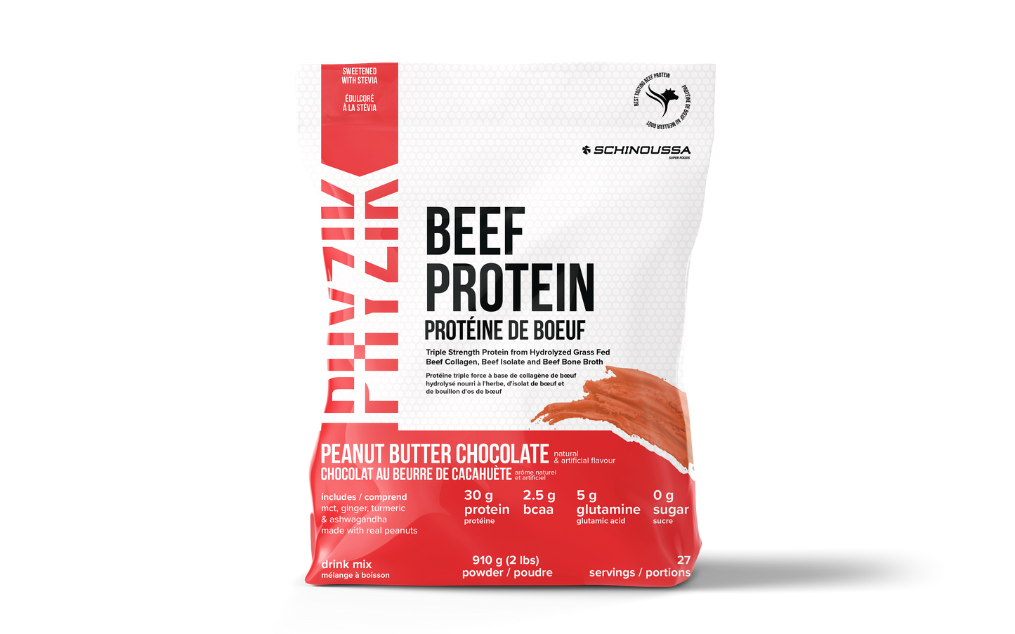 BEEF PROTIEN PEANUT BUTTER CHOCOLATE - Schinoussa Superfoods