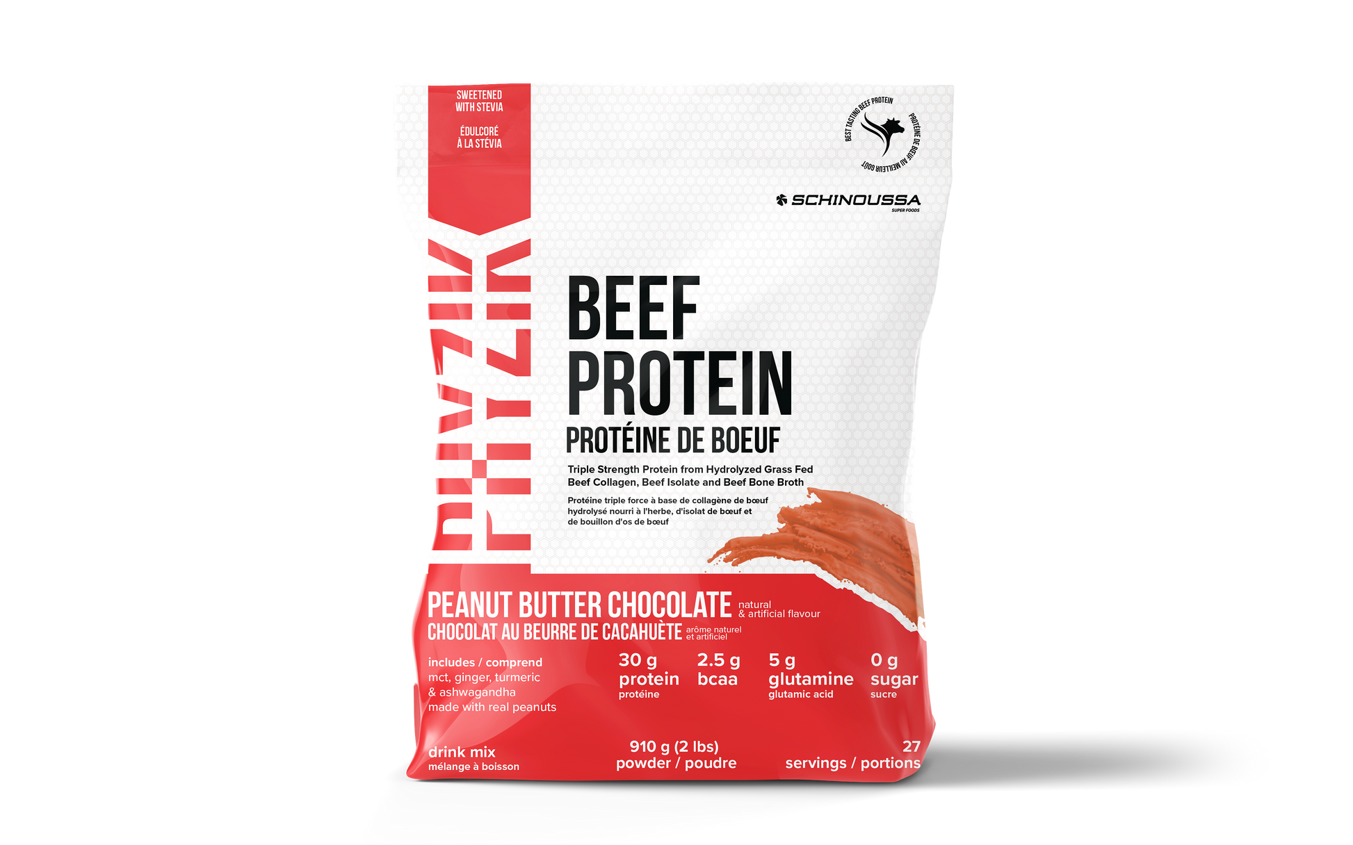 BEEF PROTIEN PEANUT BUTTER CHOCOLATE - Schinoussa Superfoods