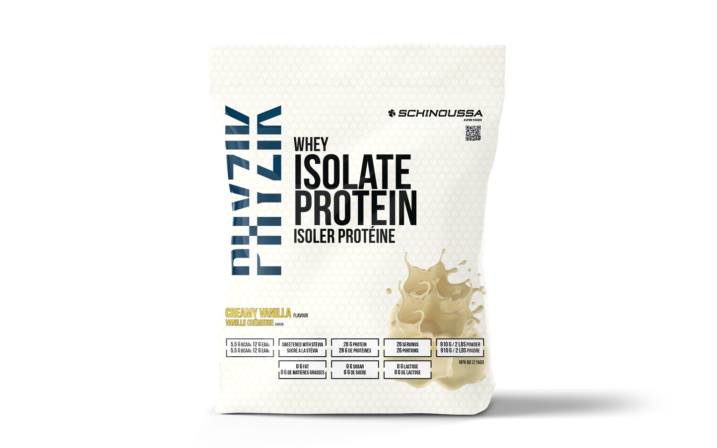 PHYZIK VANILLA WHEY ISOLATE PROTEIN - Schinoussa Superfoods
