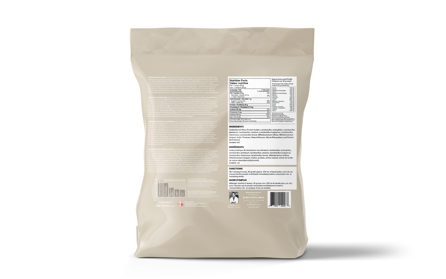 NEW ZEALAND PROBIOTIC WHEY ISO COOKIES & CREAM - Schinoussa Superfoods