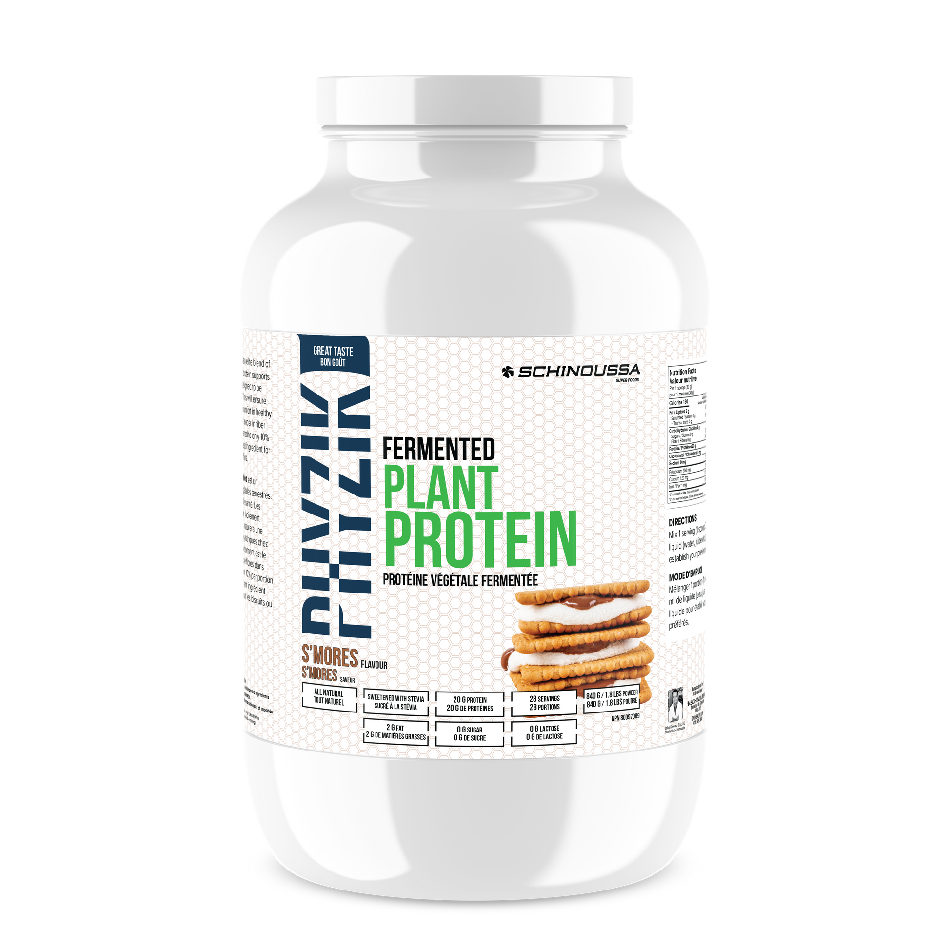 FERMENTED PLANT BASED PROTEIN S'MORES - Schinoussa Superfoods