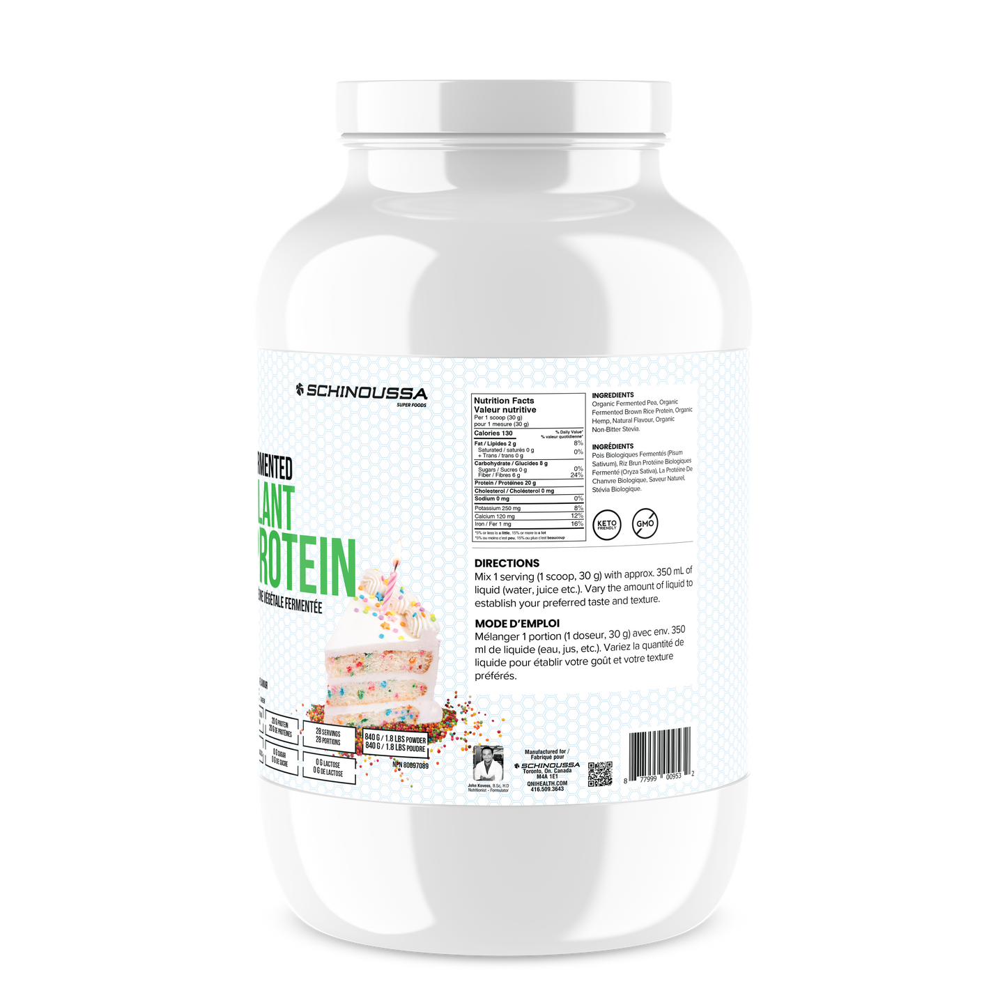PLANT BASED RAW VEGAN PALEO PROTEIN BIRTHDAY CAKE - Schinoussa Superfoods