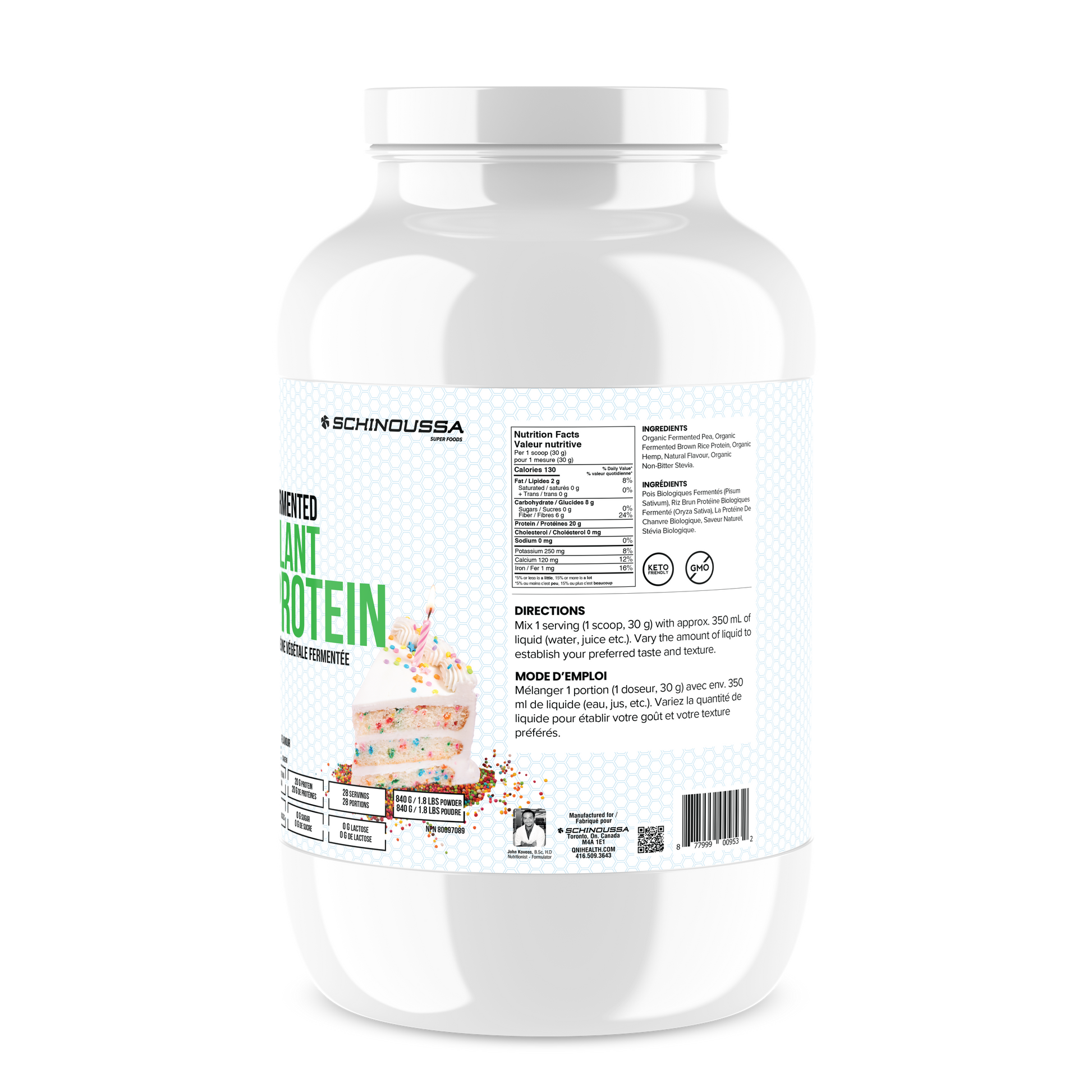 PLANT BASED RAW VEGAN PALEO PROTEIN BIRTHDAY CAKE - Schinoussa Superfoods