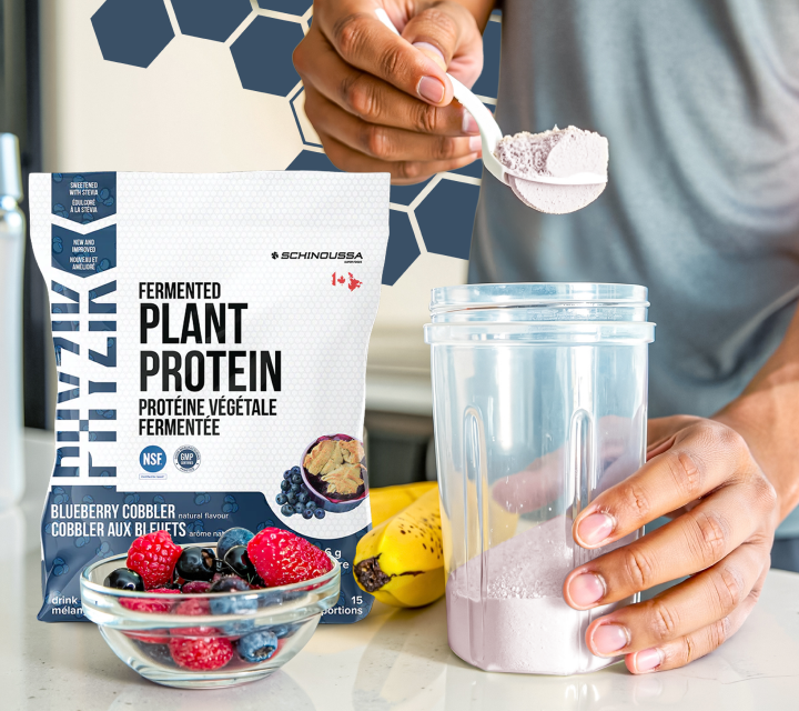 FERMENTED PLANT BASED PROTEIN BLUEBERRY COBBLER