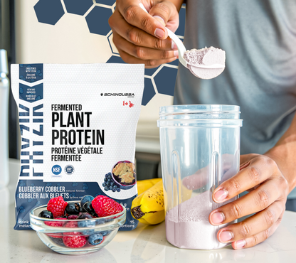 FERMENTED PLANT BASED PROTEIN BLUEBERRY COBBLER