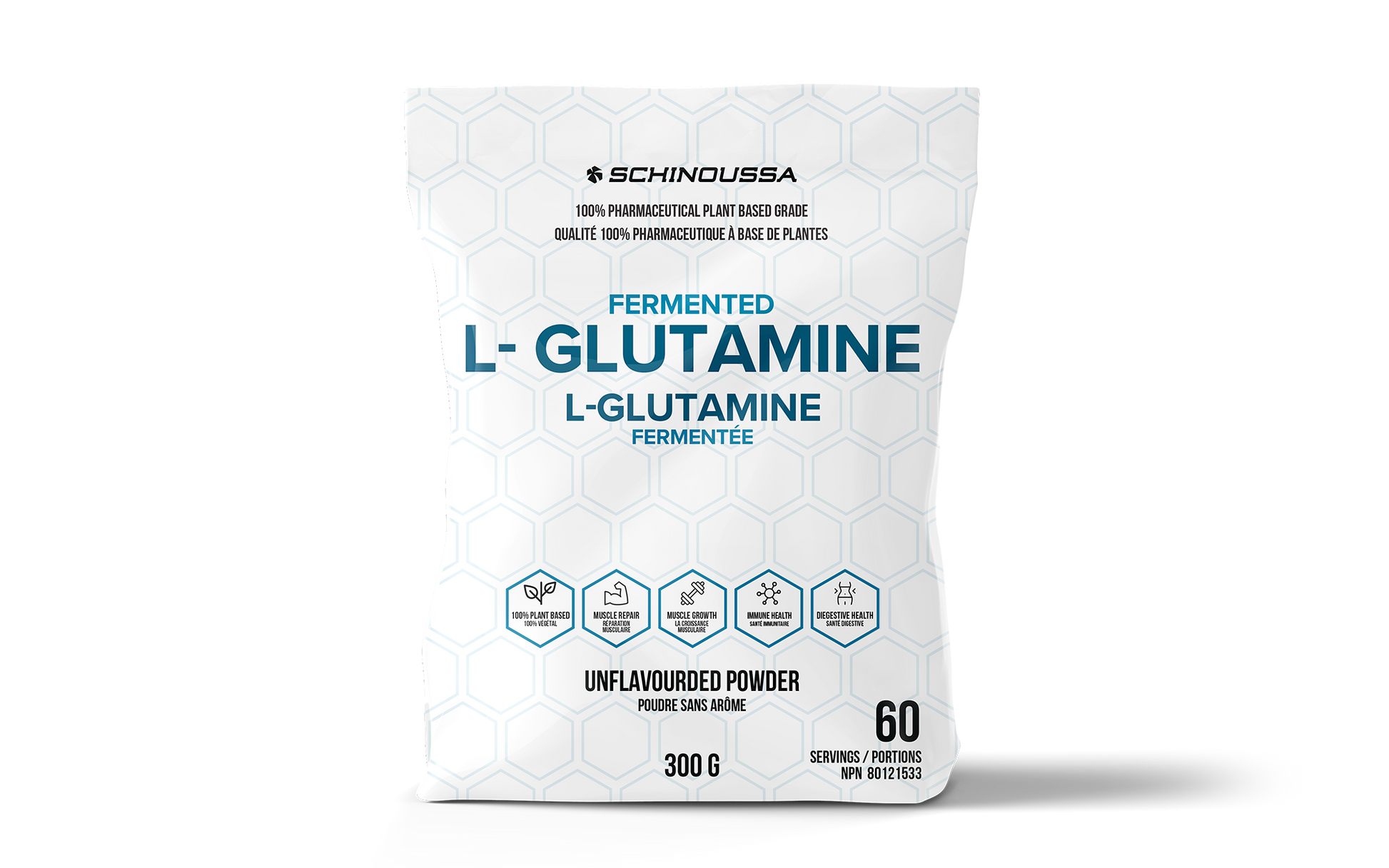 FERMENTED L-GLUTAMINE UNFLAVOURED - Schinoussa Superfoods