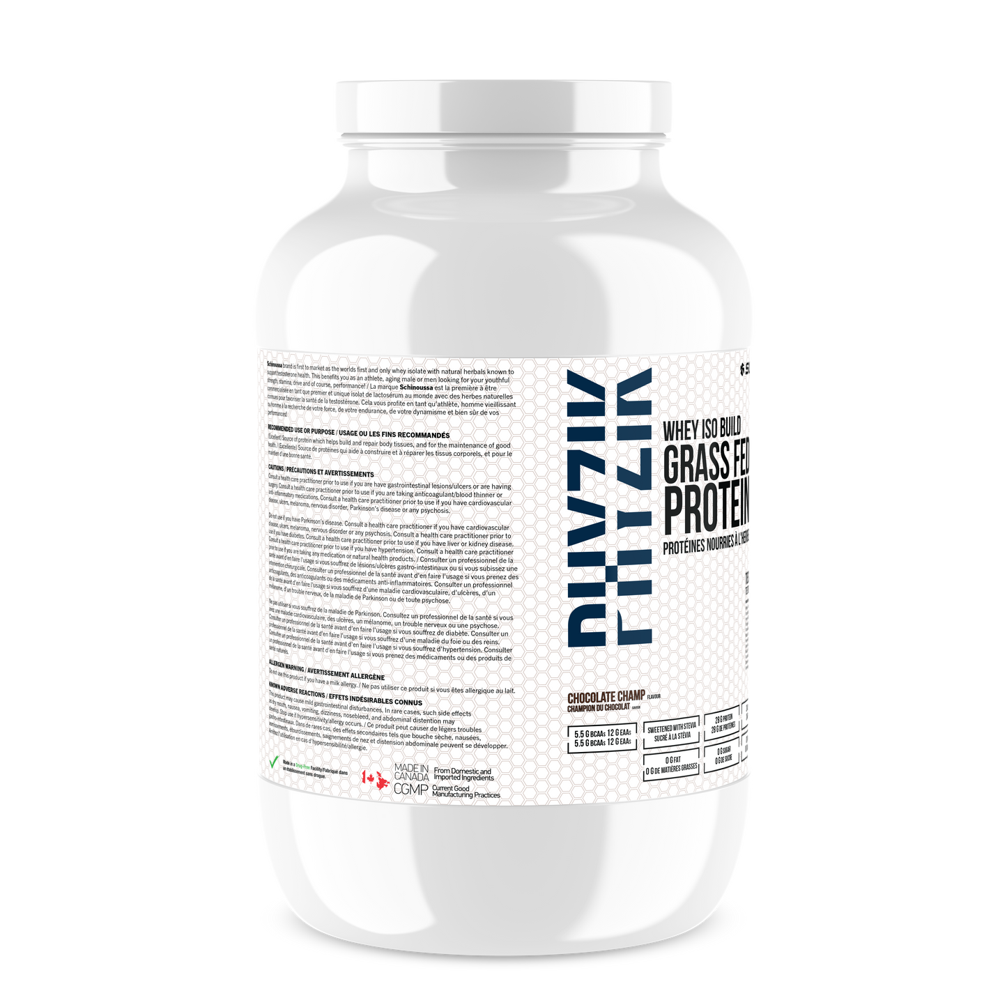 GRASS FED WHEY ISO BUILD CHOCOLATE - Schinoussa Superfoods