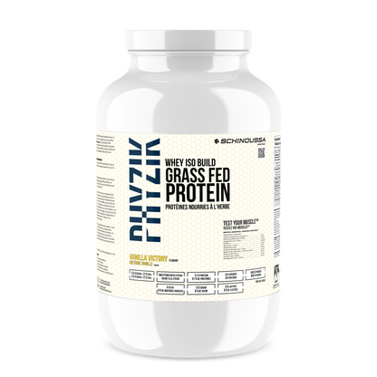 GRASS FED WHEY ISO BUILD VANILLA - Schinoussa Superfoods