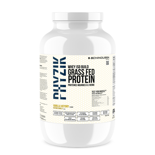 GRASS FED WHEY ISO BUILD VANILLA - Schinoussa Superfoods