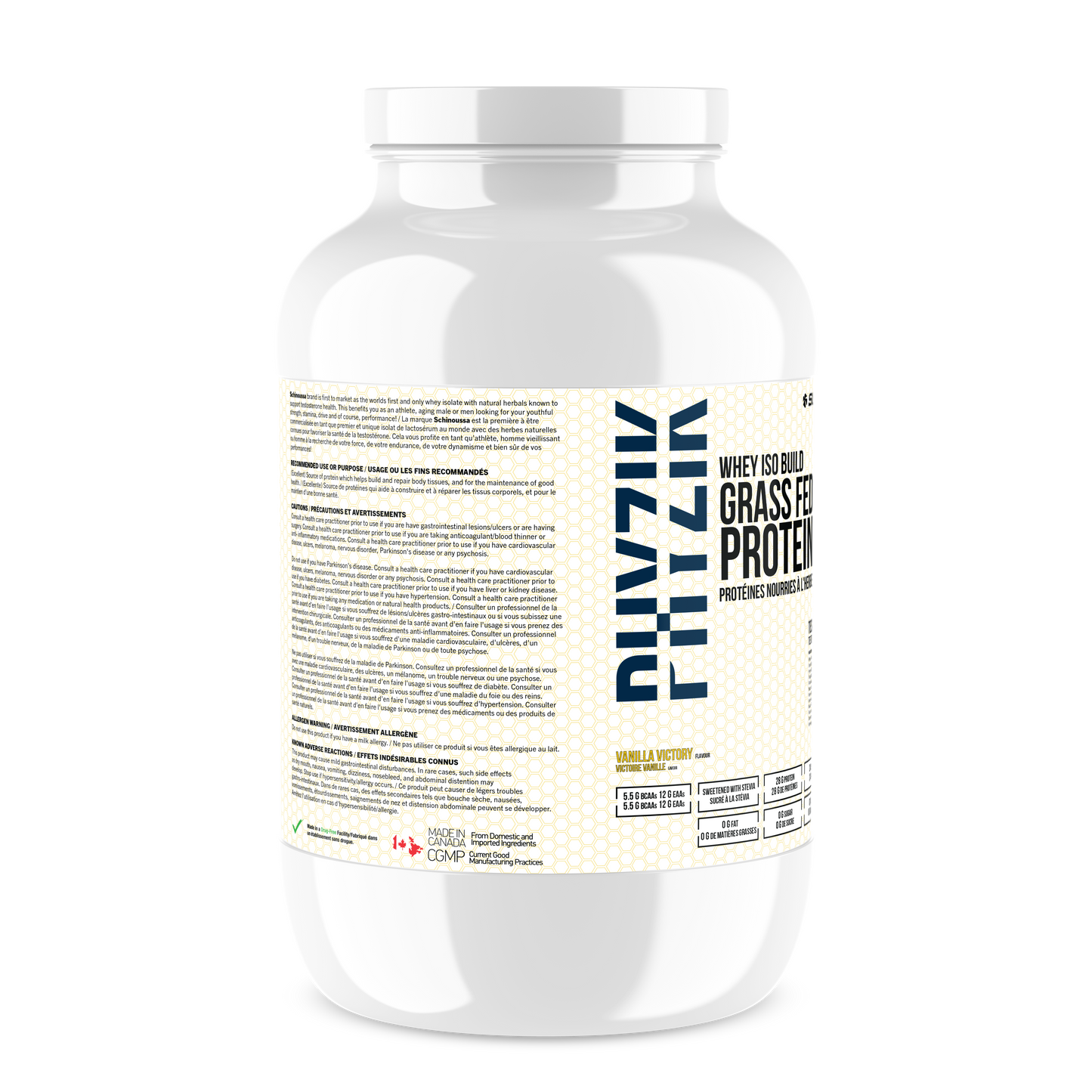 GRASS FED WHEY ISO BUILD VANILLA - Schinoussa Superfoods