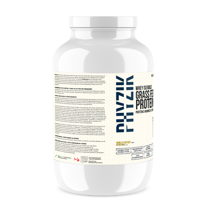 GRASS FED WHEY ISO BUILD VANILLA - Schinoussa Superfoods