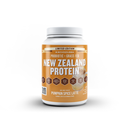 NEW ZEALAND PROBIOTIC WHEY ISO PUMPKIN SPICE - Schinoussa Superfoods