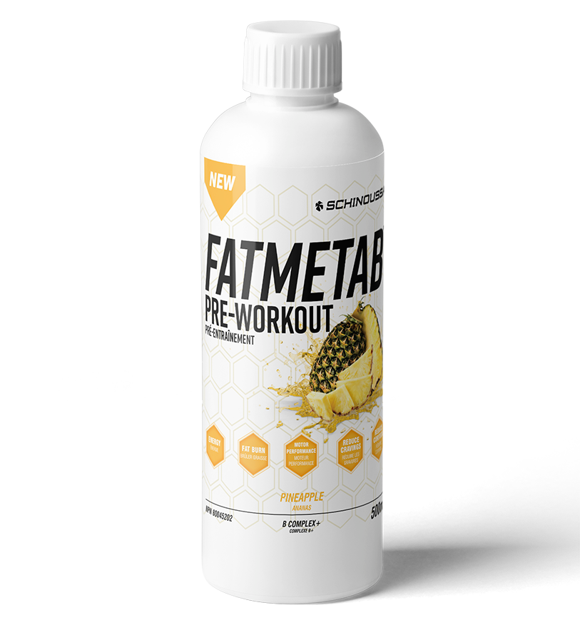FAT METAB PRE WORKOUT PINEAPPLE 500ML - Schinoussa Superfoods